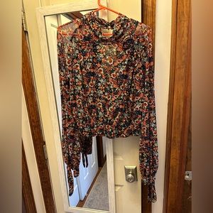 Vintage Print Long Sleeve Top